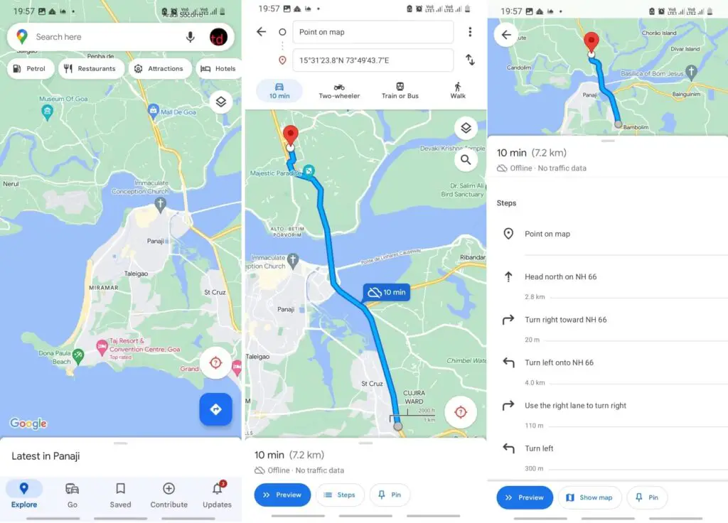 Google Maps Offline Mode
