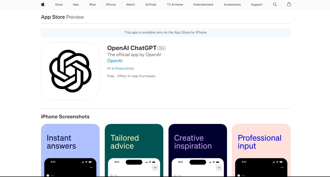 OpenAI Releases A Free IOS App For ChatGPT   TrueTech