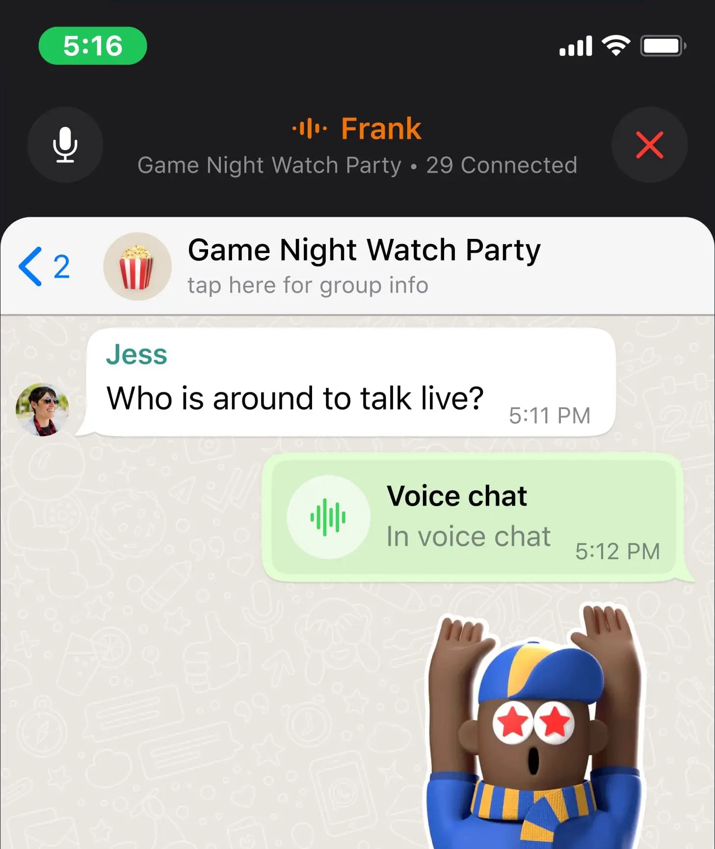 WhatsApp launches a new Discord-like voice chat feature for large groups