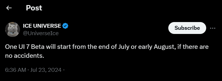 The Biggest Update in Samsung's One UI History Releasing in August, Claims Leaker