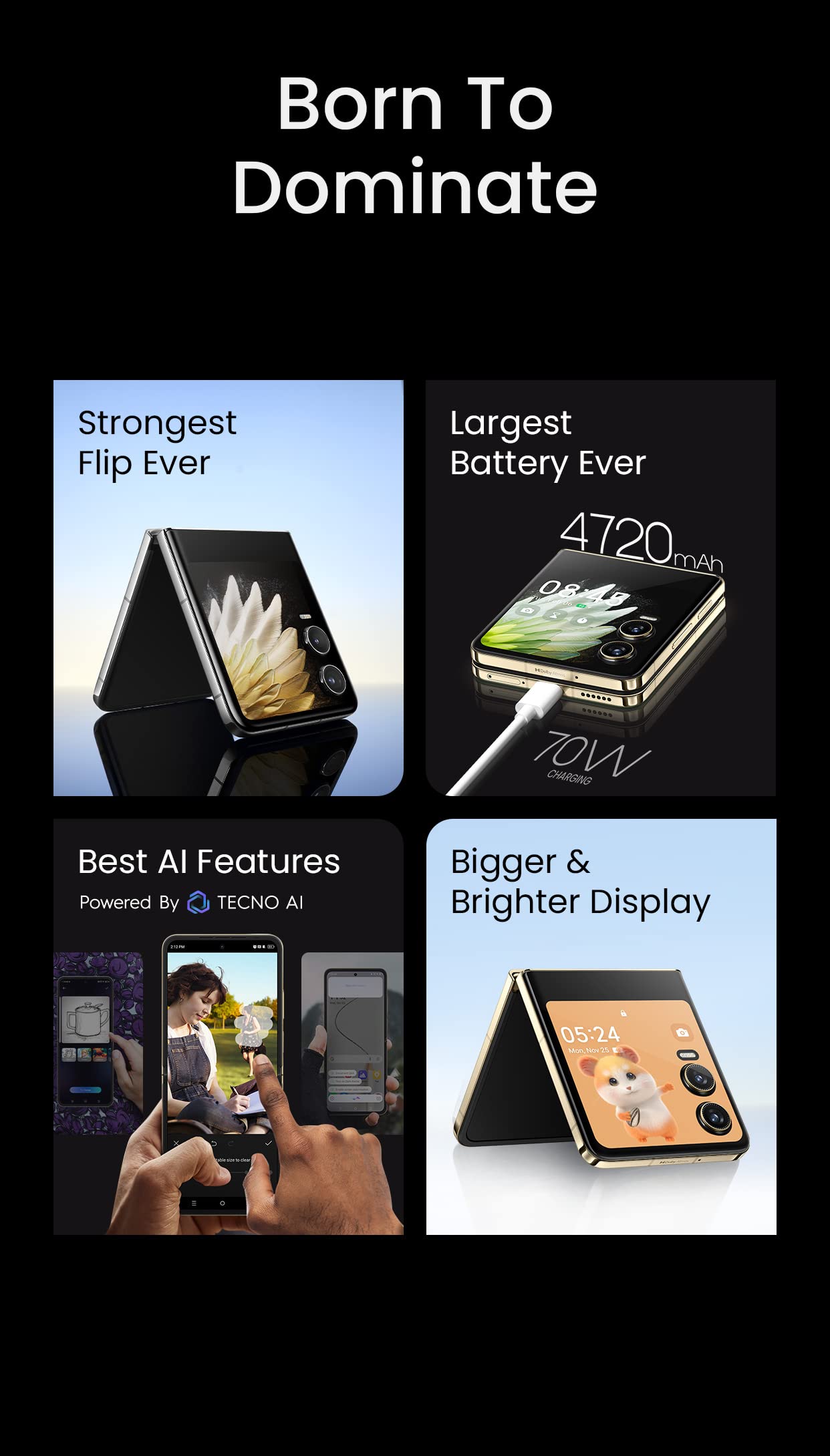 TECNO PHANTOM V Fold2 and V Flip2 confirm to launch in India