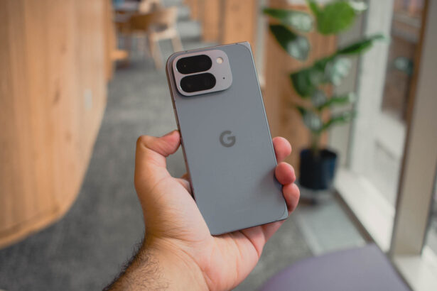 Google Pixel 10 Pro Fold in hand.