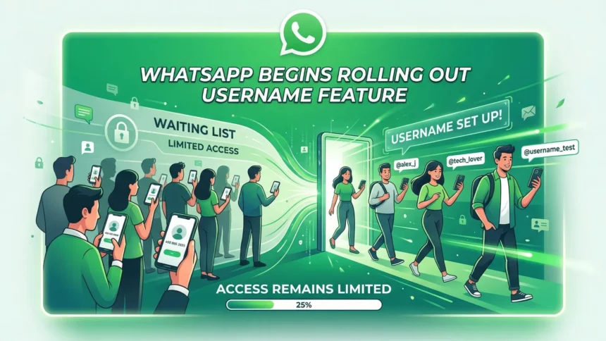 WhatsApp username feature rolling out slowly after extensive testing