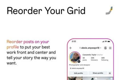 Instagram Reorder Your Grid adds helpful tools for profile organization