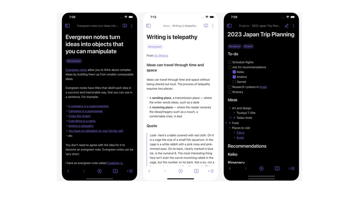 Obsidian app